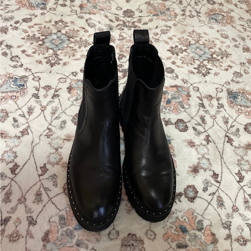 Black Lipsy boots very cute with stud details around the soles